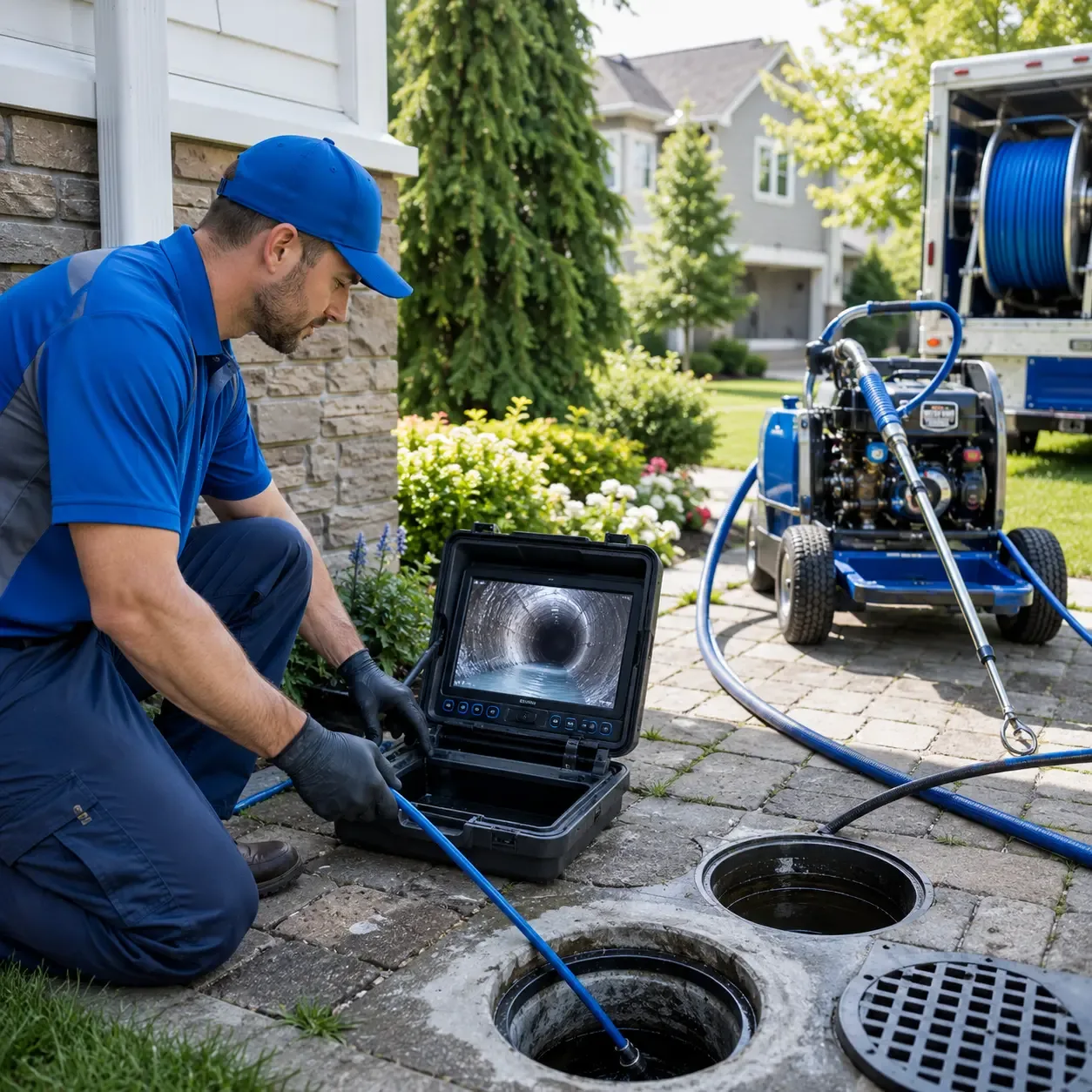 Outdoor drain cleaning professionals serving Sandston, VA