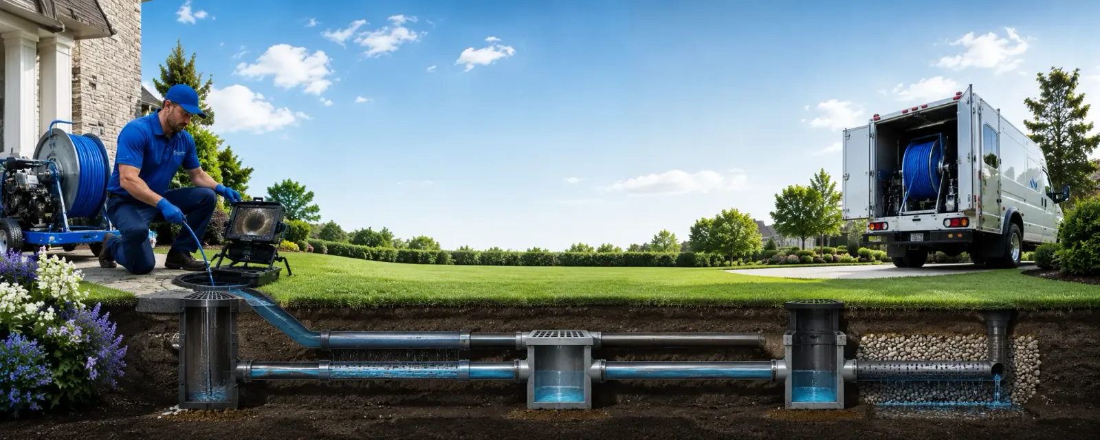 Outdoor drain cleaning information for Sandston, VA